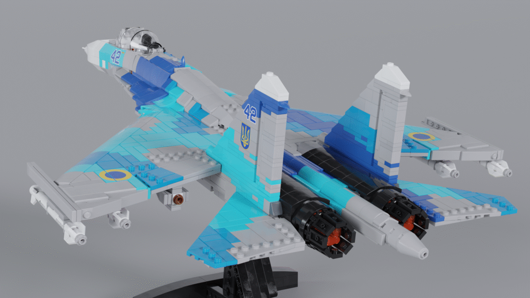 SU27-UAF-Blender-2 SU27 Flanker Ukrainian Air Force