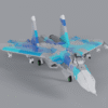 SU27-UAF-Blender-9 SU27 Flanker Ukrainian Air Force