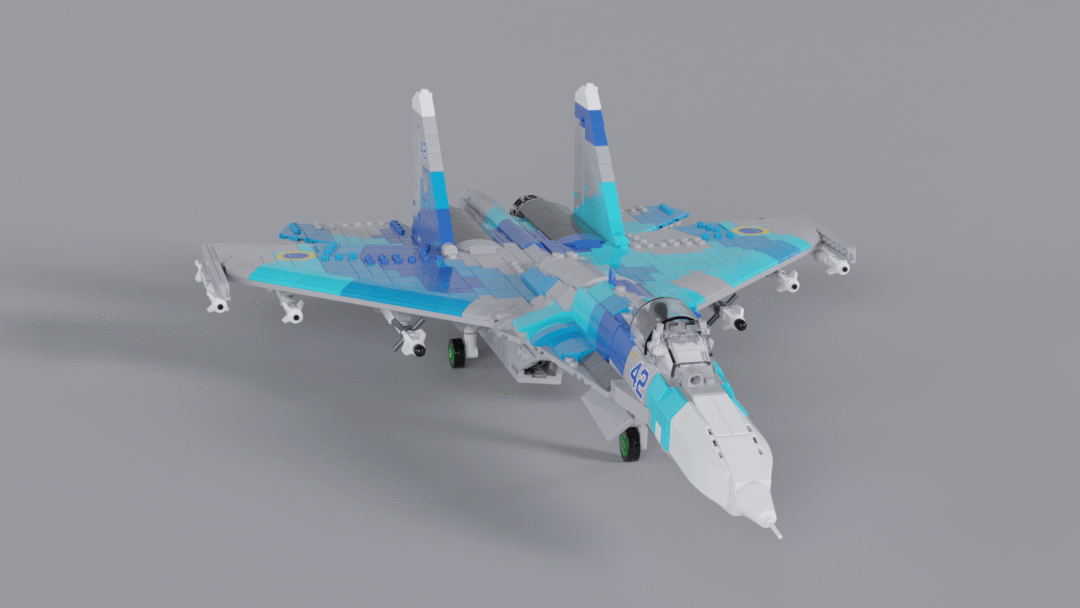 SU27-UAF-Blender-9 SU27 Flanker Ukrainian Air Force